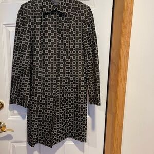 Teenflo Black and Gray Square Pattern Jacket